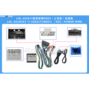 Untuk FIAT EGEA (Turki) tahun 2017 ke Unit Android, Kit Kabel Decoder CAN Plug & Play G-FIAT-RZ-52 - Product Image 2