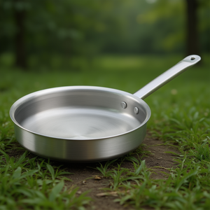 Padella Sautex Chef Classic in acciaio inox da 10 pollici antiaderente per uso su piano cottura - Product Image 3
