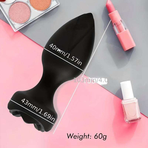 Vibrador <span class=keywords><strong>Anal</strong></span> con Forma de Rosa, Dildo, Tapón <span class=keywords><strong>Anal</strong></span> con Control Remoto para Hombres y Mujeres, Impermeable, 10 Modos, Estimulación de Próstata y Punto G, Juguete Sexual - Product Image 3