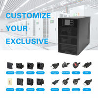 Alimentation sans interruption (ASI) en ligne 3 kVA avec écran LCD, double conversion, onde sinusoïdale pure, pour serveur informatique et équipement de bureau