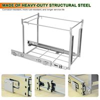 Poubelle de cuisine moderne en fer, sur pied, robuste, avec support de rangement pour déchets, pour armoire de cuisine