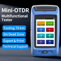 Mini testeur Otdr à fibre optique 1550nm 20dB réflectomètre de domaine temporel optique perte de Test Laser et écran tactile de point d'arrêt OPM VFL
