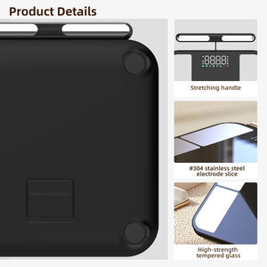 ユニークなカスタマイズ可能スマートスケールLED強化ガラス手持ち体重BMIスケール体脂肪スケール - Product Image 4