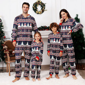 Pyjamas de Noël assortis pour la famille, imprimé de dessins animés mignons, design personnalisé, combinaison de pyjama pour la maison, <span class=keywords><strong>ensemble</strong></span> pour la famille - Product Image 6