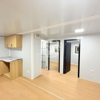Maison conteneur extensible de luxe écologique 20ft 40ft à faible coût, préfabriquée, pour 2 bureaux, bâtiment commercial