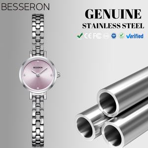 Reloj de Cuarzo Analógico de Lujo para Mujer, con Correa de Acero Inoxidable, Esfera Cuadrada, Cristal Japonés, Estilo Montre Plaqu, Damen Montre - Product Image 1