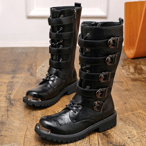 Botas de Motocicleta Retro de Estilo Palacio para Hombre, Talla Grande, Resistentes para las Cuatro Estaciones, 2026 - Product Image 1