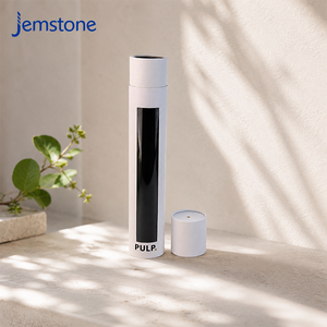 Premium Recyclable Cardboard Cylinder Packaging Box Luxury Large Long Glass Honey Jar Paper Tube With PVC Clear View <b>Window</b> - Product Image 6