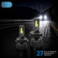 Ampoule de phare LED H4 DG003 3570*6corelampbeads, vente en gros directe d'usine, ampoule LED de voiture H4 6000K blanche
