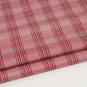 Vintage tartán Vogue costura patrón Pongee <span class=keywords><strong>Redding</strong></span> hilado teñido Escocia sin costuras Plaid TC Scouting camisa tela para vestido - Product Image 1