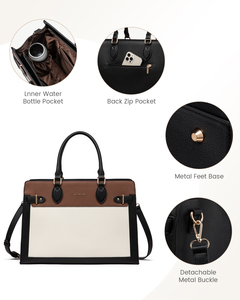 LOVEVOOK 15.6 nel Computer portatile <span class=keywords><strong>borsa</strong></span> da lavoro per ufficio <span class=keywords><strong>borsa</strong></span> da lavoro <span class=keywords><strong>borsa</strong></span> professionale per insegnanti Computer <span class=keywords><strong>borsa</strong></span> a <span class=keywords><strong>tracolla</strong></span> In pelle - Product Image 5