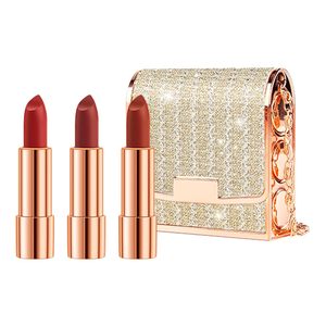 Personalized Matte <b>Lipstick</b> 3-piece Set with Luxury Chain Bag Vegan Free Choice <b>Lipstick</b> Color Combination Creamy <b>Lipstick</b> - Product Image 2