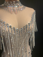 Conception Perspective Maille Strass Gland Robe De Soirée Sexy Robe De Soirée De Mariage Femmes Pageant Club Robes De Bal Plus La Taille