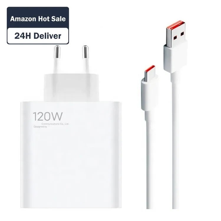 Hot sale 33W 67W 120W USB C Charger 100% for Xiaomi 6A USB- C Power Adapter Fast Charging for Xiaomi Android USB C Charger