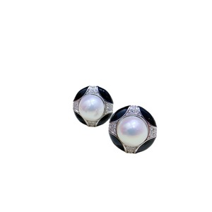S925 Silver <b>Fine</b> <b>Stud</b> <b>Earrings</b> DIY Pearl Accessories with 7-8mm Round Beads Empty Earnail Tray Fashion Jewelry-22064 - Product Image 5