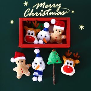 Navidad Gingerbread Man Pet <span class=keywords><strong>Catnip</strong></span> Cachorros de peluche Juguetes para perros Gatos Interactivo Lindo Gato Juguetes Pet Cat Supplies - Product Image 5