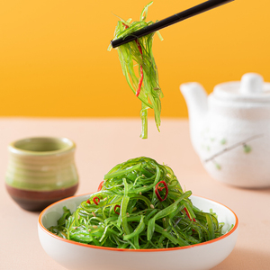 Salade d'algues Wakame assaisonnées sans colorants, verte, style <span class=keywords><strong>Izakaya</strong></span> japonais, apéritif, certifiée IFS, conditionnement en vrac pour le commerce - Product Image 6