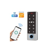 Sistema de Control de Acceso Inteligente con Huella Dactilar Biométrica, Teclado Metálico Retroiluminado, WiFi Tuya, IP68 Impermeable, Reinicio de Logotipo, Pantalla Táctil