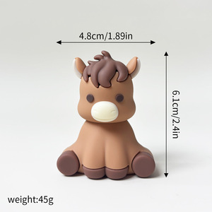 Adornos de Pastel de Animales de Granja, Decoración Tridimensional de Silicona Suave con Temática de Granja para Fiestas de Cumpleaños - Product Image 5