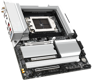 TRX50 AERO D Workstation <b>Motherboard</b> sTR5 Socket Support Threadripper PRO 7995WX Processor 4 DDR5 Slots Multi GPU AI - Product Image 6