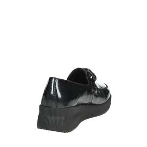 Cinzia <b>Soft</b> Women's Moccasin Black Platform Loafer <b>Shoes</b> - Product Image 2