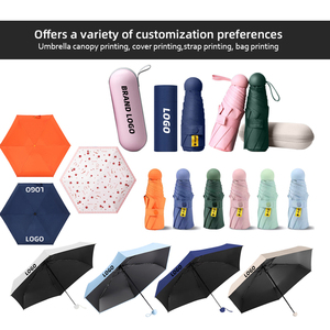 Paraguas Cápsula de Alta Calidad con Logotipo Personalizado, con Estuche, Protección UV Portátil, Mini Paraguas para Regalos Empresariales - Product Image 4
