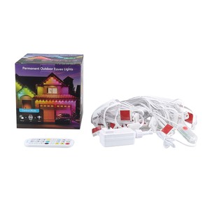 Tira de Luces LED Guanyi UL, Luces Navideñas Permanentes para Exteriores, Impermeables, con Diseño de Piedras Preciosas - Product Image 4