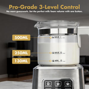 Espumador de <span class=keywords><strong>Leche</strong></span> Eléctrico de Alta Calidad para Preparar Café, Espumador de <span class=keywords><strong>Leche</strong></span> Eléctrico Doméstico, Silencioso y Automático - Product Image 2