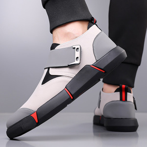 Nuove <span class=keywords><strong>Scarpe</strong></span> Casual da <span class=keywords><strong>Uomo</strong></span> in Microfibra, Mocassini Slip-on con <span class=keywords><strong>Velcro</strong></span>, Suola Piatta Antiscivolo, Ammortizzanti, Punta Rotonda, Comode - Product Image 3