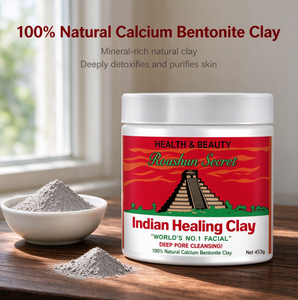 <span class=keywords><strong>Argile</strong></span> de guérison indienne secrète 454g 100% naturelle, bentonite de calcium, nettoyage en profondeur des pores, éclaircissement et élimination des imperfections - Product Image 3