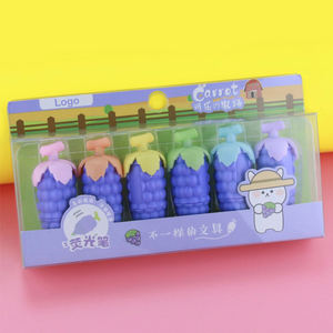 Carotte Maïs Cactus Raisin Mini Fluorescent Surligneur Stylo Art <span class=keywords><strong>Dessin</strong></span> Doodling Marquage <span class=keywords><strong>Kawaii</strong></span> Fluorescent Marqueur Stylos - Product Image 1