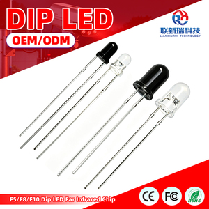 Chip LED DIP de 850nm 940nm <span class=keywords><strong>F5</strong></span> F8 F10 con Orificio Pasante, Infrarrojo Lejano, RoHS, para Módulo de Sensor de Control Remoto Infrarrojo - Product Image 1