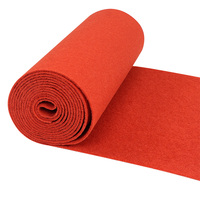 Herstellerprodukt: Roter & Grauer Outdoor-Concierge-Teppich, 100% Polyester, Weicher Teppich für Zuhause oder Veranstaltungen, Geeignet für Gebete