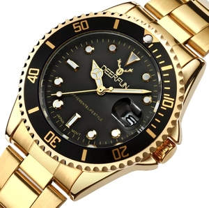 DEERFUN 201707071 Orologio al Quarzo Elegante per Ragazzi con Cinturino in Acciaio Resistente all'Acqua con Display Data Orologio da Polso Conciso e Intelligente - Product Image 5