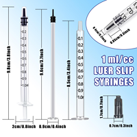 Seringue jetable de 1 ml à 60 ml pour usage vétérinaire et dentaire avec embout Luer Lock, en PP de qualité médicale