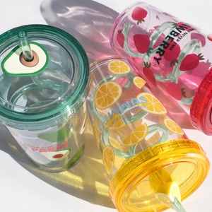 Vaso Brillante <span class=keywords><strong>de</strong></span> Una Sola Capa <span class=keywords><strong>de</strong></span> 480 ml con Tapa y Pajita para Frutas, Ideal para Botellas <span class=keywords><strong>de</strong></span> Agua en Campamentos y Aventuras al Aire Libre, Éxito <span class=keywords><strong>de</strong></span> Ventas en TikTok - Product Image 4