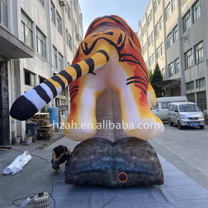 Mascotte géante de tigre gonflable Figure d'animal réaliste de la jungle parfaite pour les décorations de fête de la jungle - Product Image 5