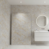 Plaque murale en PVC effet marbre imperméable et anti-UV, personnalisable, pour décoration intérieure et construction – Meilleure vente