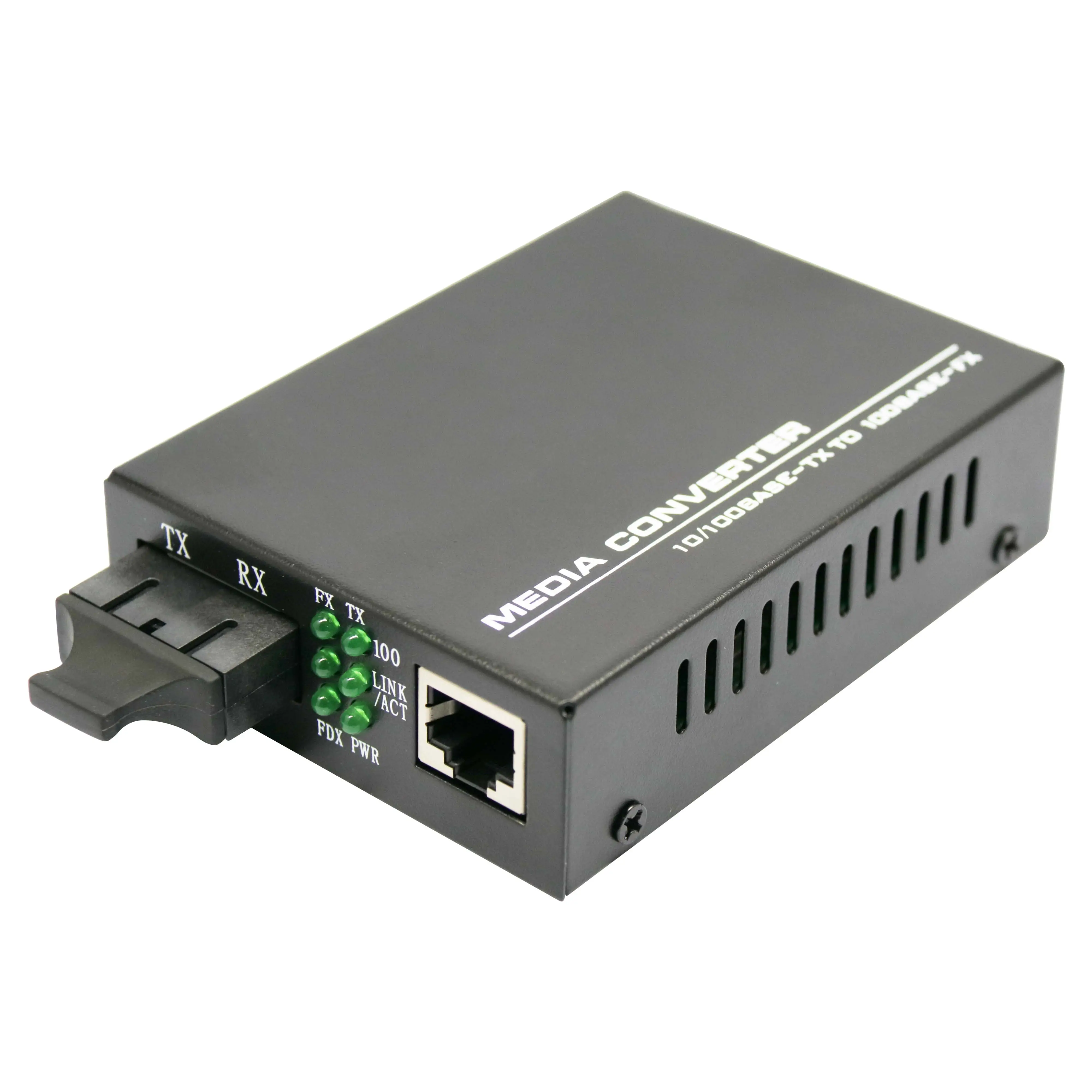 10/100/1000M LC SC transceiver Fast Gigabit Fiber Optic Media Converter SM single fiber optic media converter