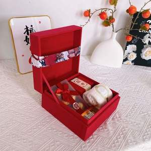 Cajas de Terciopelo Rojas Grandes <span class=keywords><strong>al</strong></span> por Mayor para Flores, Velas, Cajas de Regalo de Papel de Terciopelo de Lujo Personalizadas para Collares, Cajas de Empaque para Producción - Product Image 5