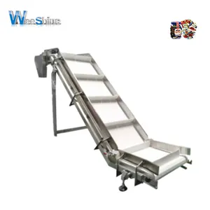 Vibrating Hopper Inclined Screw Belt Conveyor System Auger Feeding Machine for Loading Stainless Steel