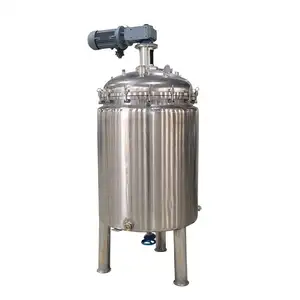 Mixer pabrik murah tangki pencampur emulsi kimia cair horizontal dengan kualitas tinggi