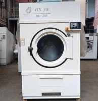 Séchoir à linge industriel entièrement automatique en acier inoxydable auto-nettoyant chauffé au gaz/électrique/vapeur 50 kg