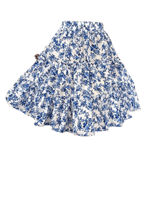 Falda pantalón informal de verano para mujer, de pierna ancha, holgada, con estampado floral pequeño, estilo bohemio, mini falda pantalón de playa. - Product Image 4