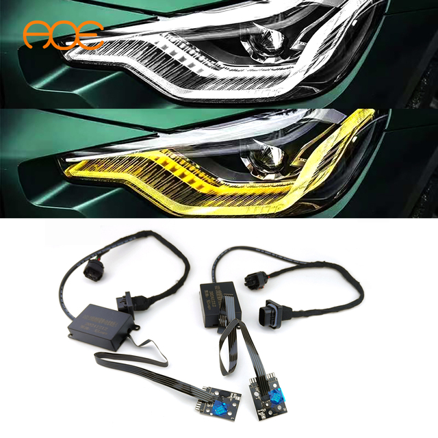 Switch High Beam 3 Times Color Change Between White and Yellow Dual Color DRL Module for BMW M2 G42 G87