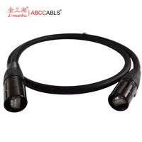 Câble ABCCABLS CAT6 double blindage EtherCON RJ45 mâle-mâle pour ordinateur, projecteur, éclairage DMX, réseaux audio (sans oxygène)