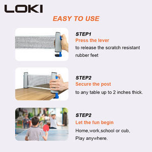 Kyloki — <span class=keywords><strong>kit</strong></span> de tennis de table, ensemble personnalisable, OEM, portable, pour 2 lanceurs - Product Image 6