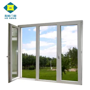 가장 인기있는 중국 공장 가격 Upvc 집 문 Windows 3 패널 트리플 PVC 여닫이 창 창