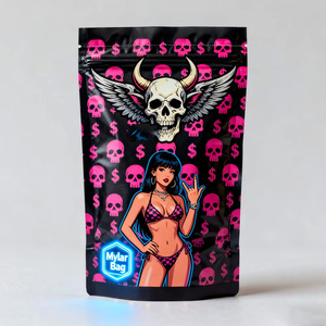 Custom Printed Halloween Candy <b>Zip</b> <b>Lock</b> Standing Pouch Gummy Packaging Edible 1/3.5 Gram Mylar <b>Bags</b> for Stash Herb Tobacco - Product Image 4