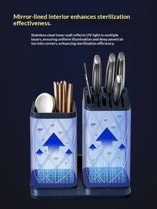 Portacoltelli Multifunzionale <span class=keywords><strong>JAH</strong></span>, Organizzatore Universale per Coltelli da Cucina, Supporto per Piano di Lavoro - Product Image 3